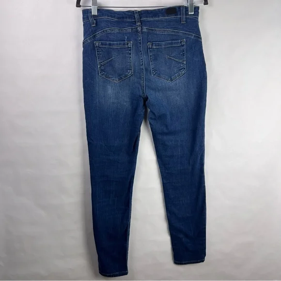Jones New York Madison Skinny Jeans Blue Denim Mid Rise Stretch Size 6 - Picture 7 of 10